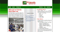 Desktop Screenshot of friendsstylewear.com